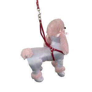 No-Pull Vegan Leather Step-In Pet Harness with Matching Leash, Adjustable.